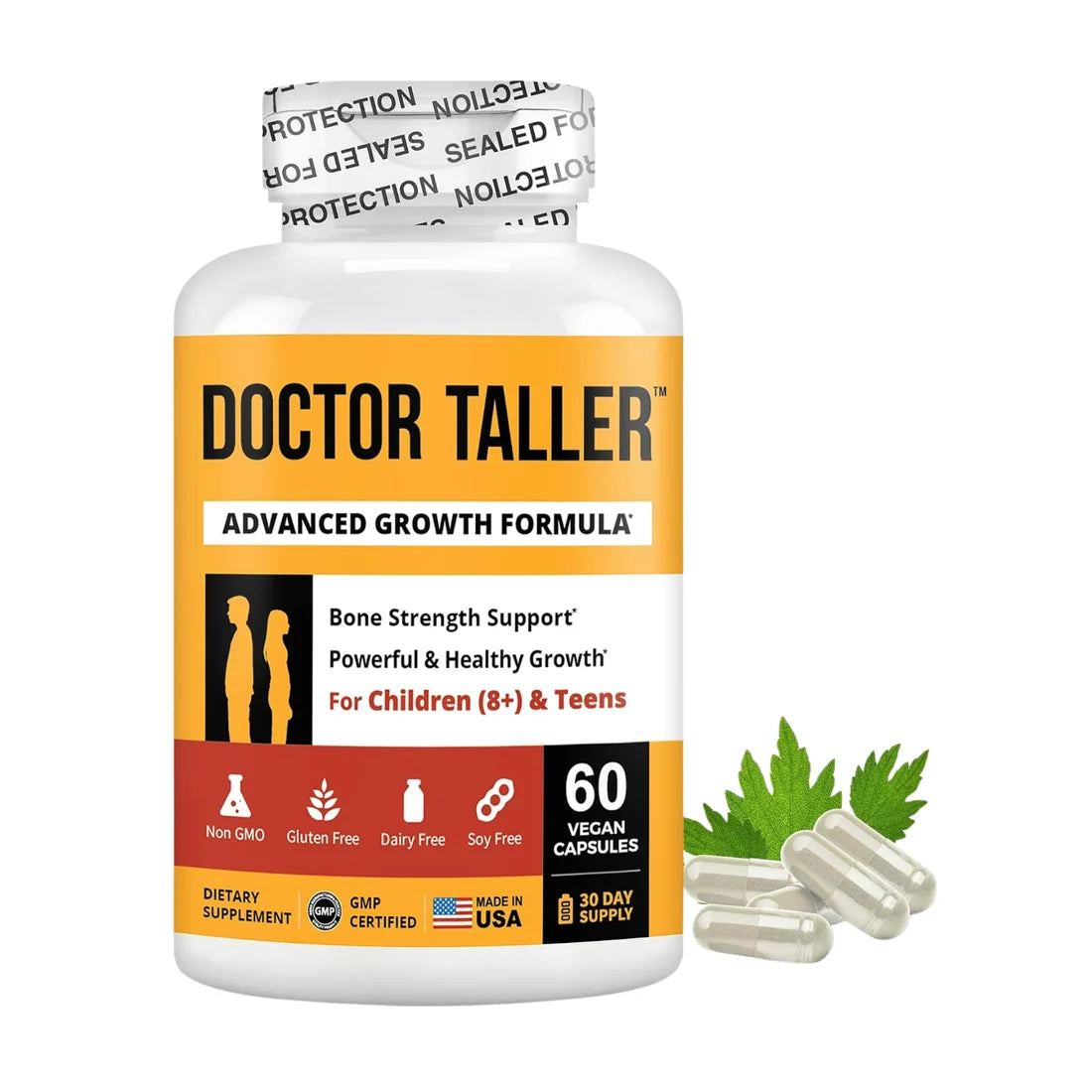 Doctor Taller Advanced Growth Formula 60 Vegan Capsules bottle