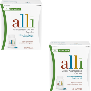 alli Orlistat 60mg Capsules Weight Loss Aid Starter Pack