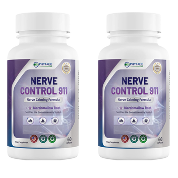 PhytAge Laboratories Nerve Control 911 Nerve Calming Formula — 60 Capsules