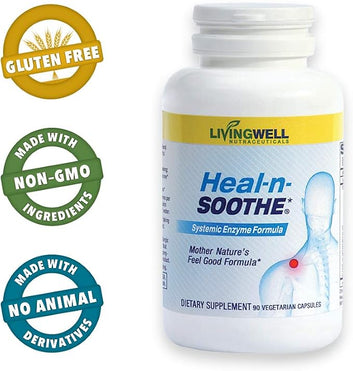 LivingWell Heal-n-Soothe Enzyme Formula – 90 Capsules