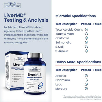 1MD Nutrition LiverMD 60 Capsules  ( Pack of 2 )