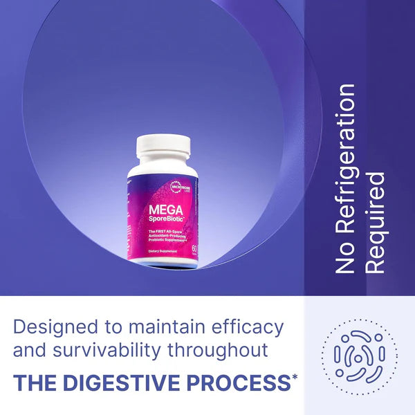Spore-Based Probiotic for Women & Men | Shelf-Stable Digestive Support | Travel-Friendly | 60 Capsules