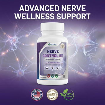 PhytAge Labs Nerve Control 911 All-Natural Plant-Based Nerve Health Support – Pack of 4